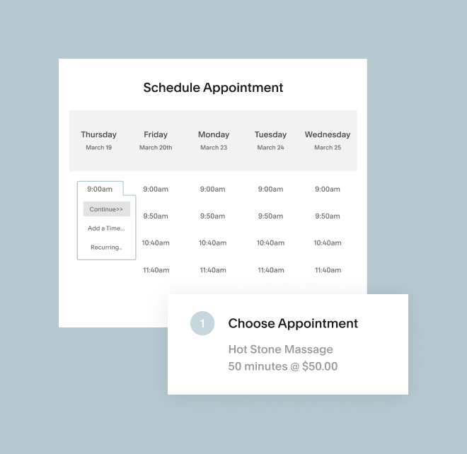 Client Scheduling a Consultation Appointment