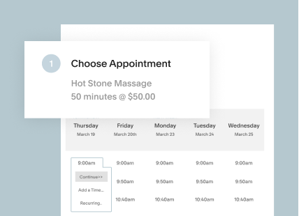 Acuity Online Appointment Scheduling